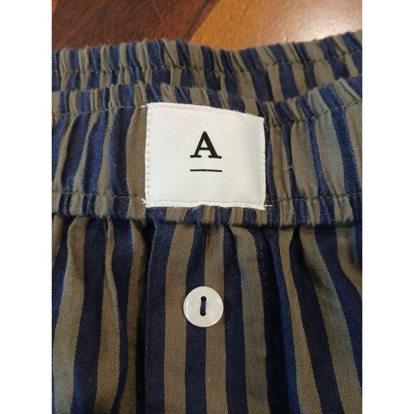 Anthropologie The Wren Boxer Trousers Striped Pull On Pants Size Large - Picture 7 of 12